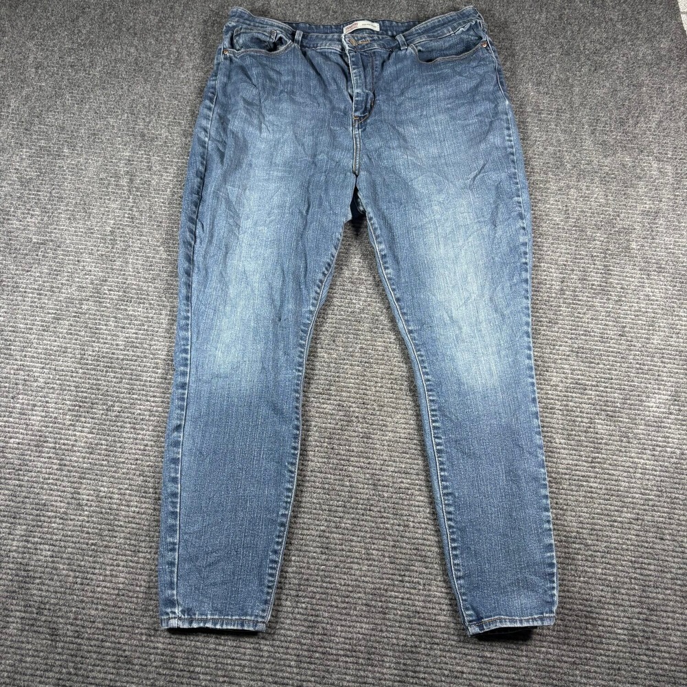 Signature by Levi Strauss Jeans Womens 18M Blue Excellent High Rise Skinny
